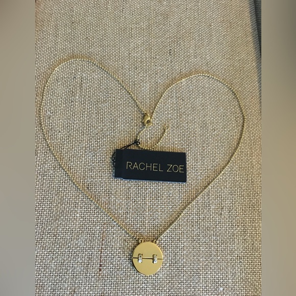 NWT $350 Rachel Zoe Kate Collar Necklace 14k Gold-plated w Crystal ~ STUNNING! - Picture 11 of 13